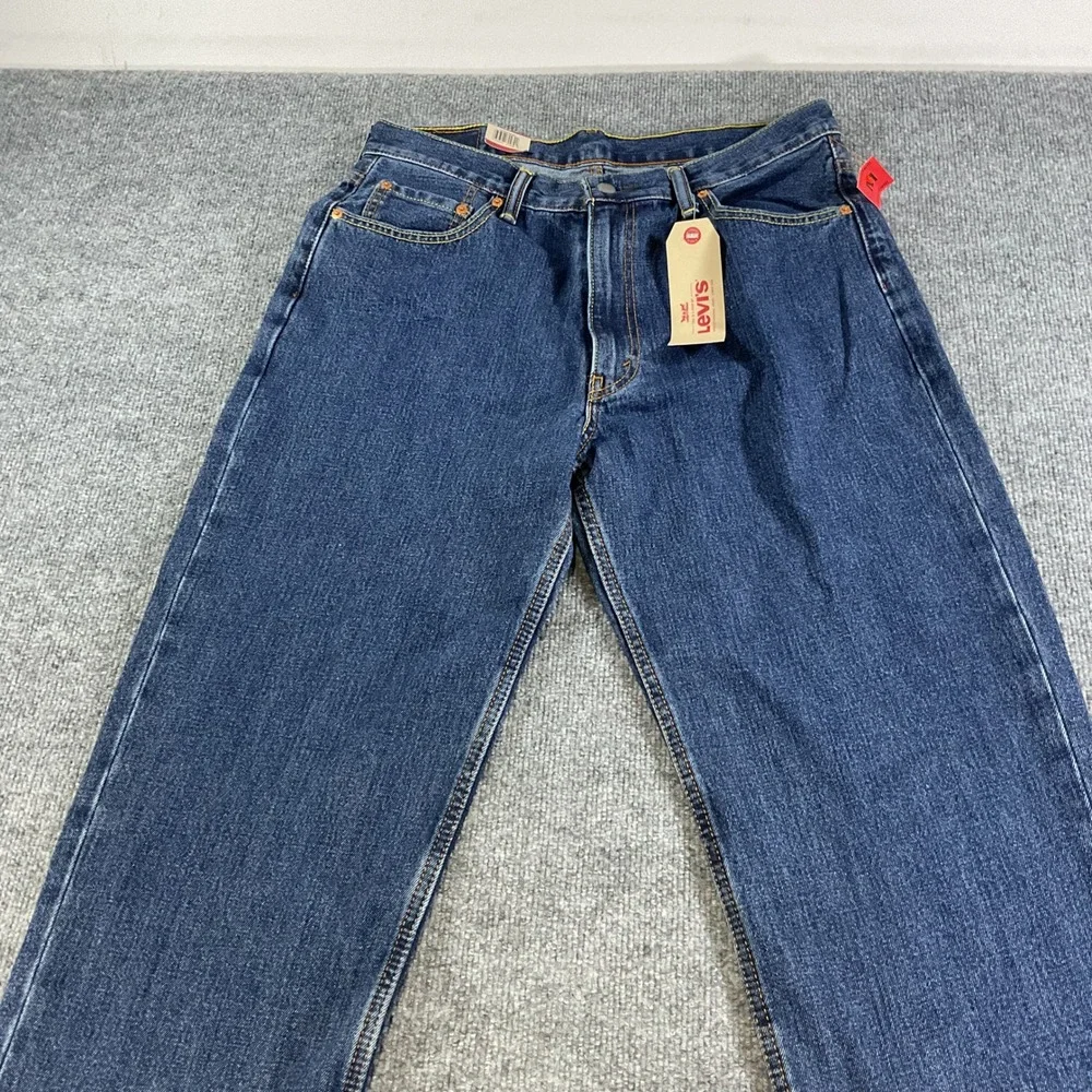 Levis 550 Relaxed Fit Jeans Mens 36x30 Blue Denim New Classic Straight Leg